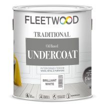Fleetwood Oil-Based Undercoat 1ltr Brilliant White (33% EXTRA)